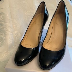 Calvin Klein Black Patent Pump